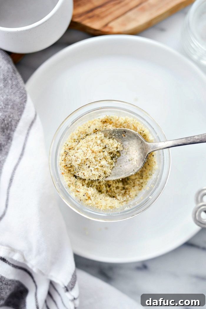 Gourmet Caesar Dressing Blend 2 Homemade Caesar Salad Dressing Mix for salads and seasoning | SimplyScratch.com #caesar #salad #seasoning #mix #homemade #fromscratch