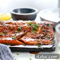 Grilled Whiskey Glazed Cedar Plank Salmon, a perfect summer seafood dish