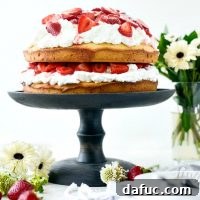 Fresh Strawberry Shortcake 32 Homemade Strawberry Shortcake Cake with Lavender Strawberries on SimplyScratch.com. A perfect summer dessert recipe featuring pound cake, whipped cream, and fresh berries.