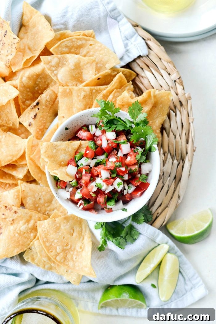 Easy Fresh Salsa 13 A final, enticing image of fresh Pico de Gallo in a bowl, highlighting its perfect texture and vibrant colors. #picodegallo_final #freshsalsa #mexican_recipe