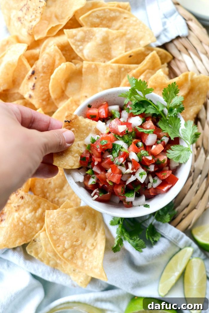 Easy Fresh Salsa 10 A generous serving of fresh Pico de Gallo, showcasing its rich colors and irresistible appeal as a side dish or topping. #serving_suggestions #picodegallo_dish #fresh_salsa