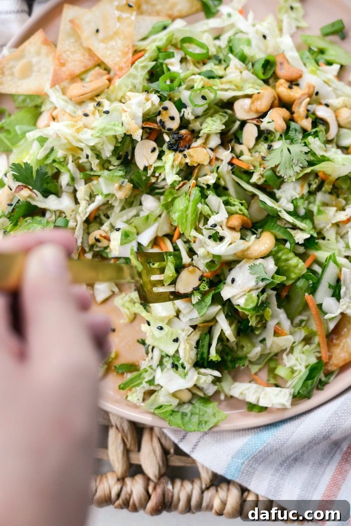 Meal prepped Asian Chopped Salad components