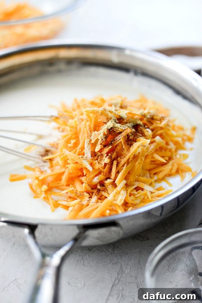 Thickening Mac and Cheese Sauce to a Creamy Consistency
