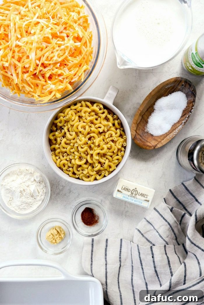 Delicious Homemade Baked Macaroni and Cheese Layers
