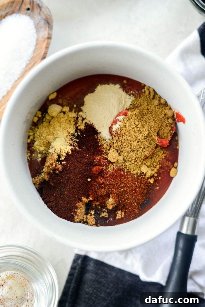 Combine ingredients for the sauce