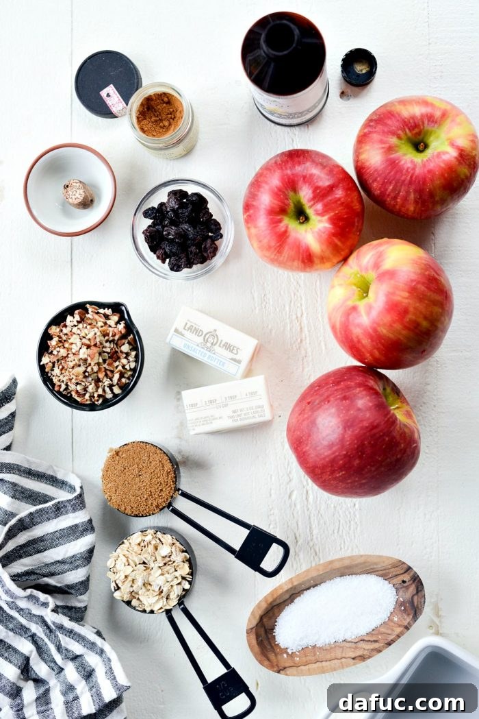 Baked Apples with Cinnamon Oat Crumble Filling step-by-step