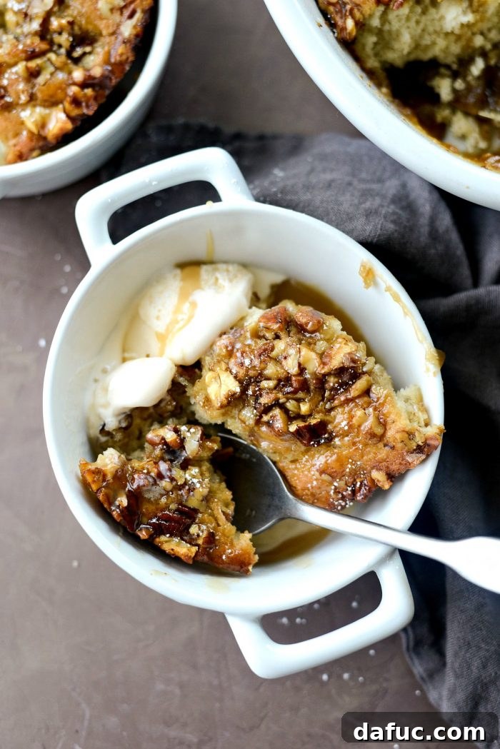 Golden Maple Bourbon Banana Pudding Cake 25 Full shot of Maple Bourbon Banana Pudding Cake, a cozy fall treat