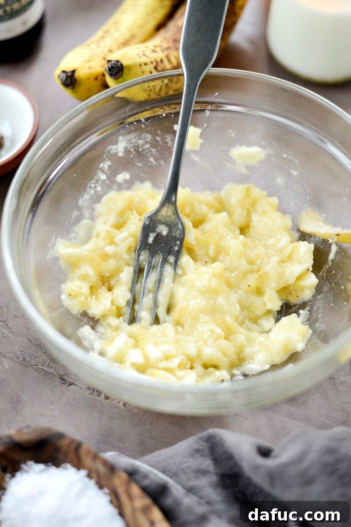 Golden Maple Bourbon Banana Pudding Cake 7 Dry ingredients stirred in a bowl
