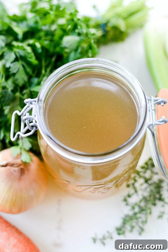 Deeply Flavored Slow Cooker Chicken Broth 14 Slow Cooker Chicken Stock for versatile cooking