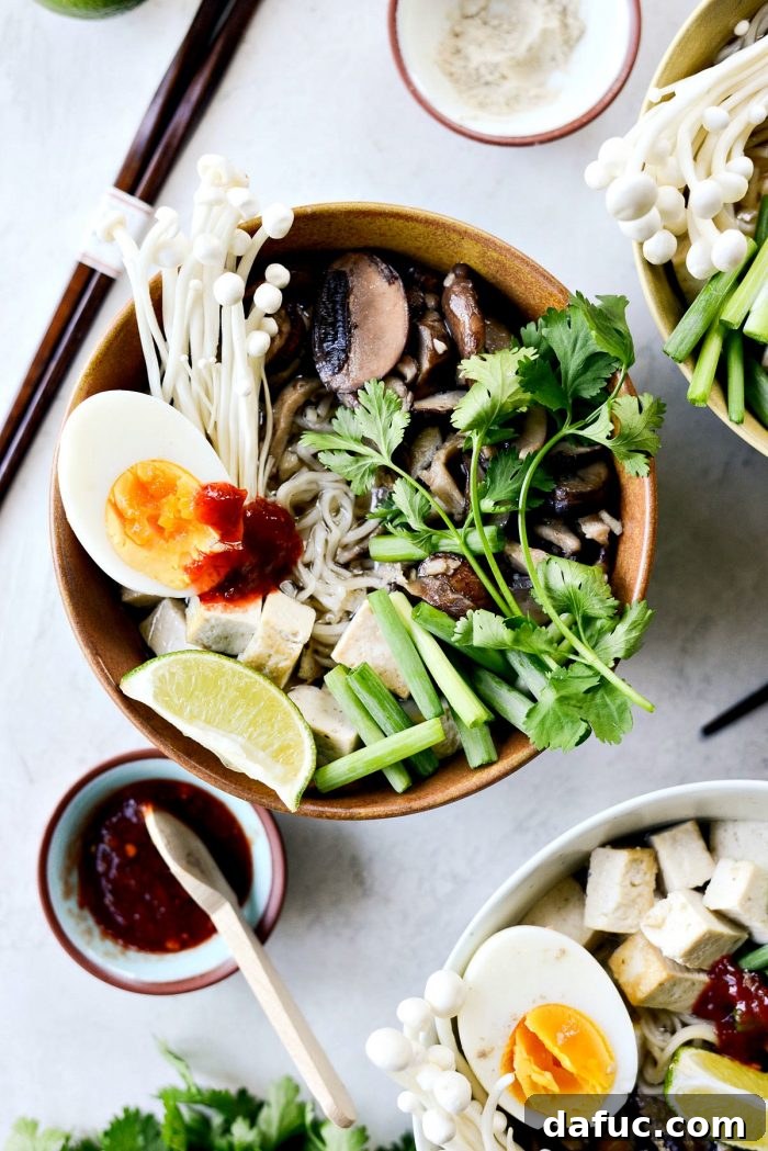 Closer Look at the Delicious Mushroom Ramen Bowl - SimplyScratch.com Healthy Ramen Ideas