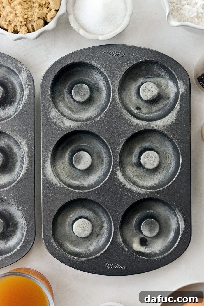 Harvest Apple Doughnut Delight 5 preheat oven and prep pans