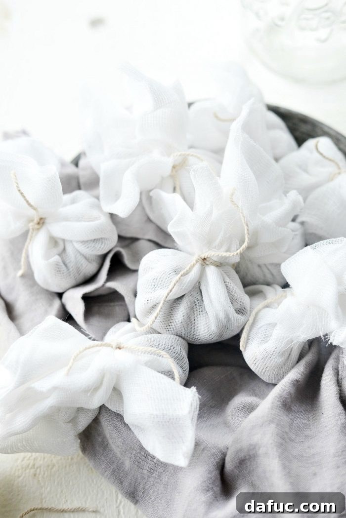 Handcrafted Mulling Spice Sachets 16 Homemade Mulling Spice Sachets presented as a charming gift