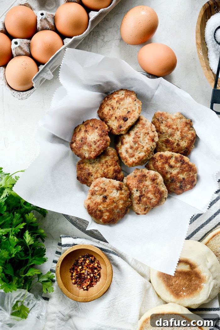 Lean Homemade Turkey Breakfast Sausage 2 Delicious Homemade Low-Fat Turkey Breakfast Sausage Patties