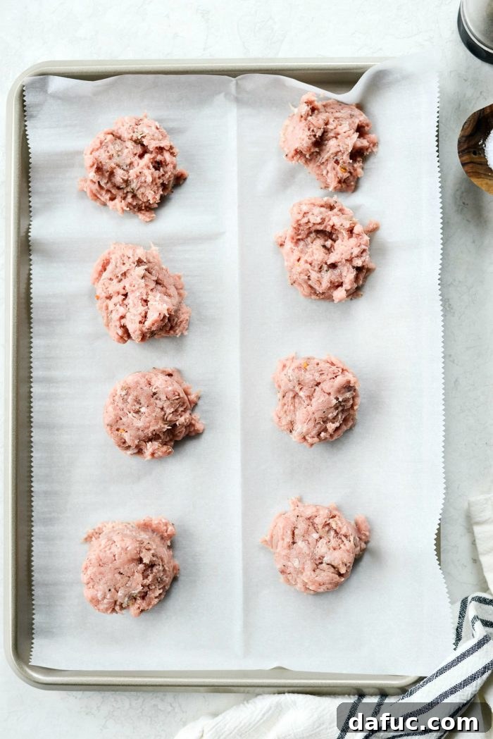 Lean Homemade Turkey Breakfast Sausage 9 Using Wax Paper to Flatten Turkey Sausage Patties