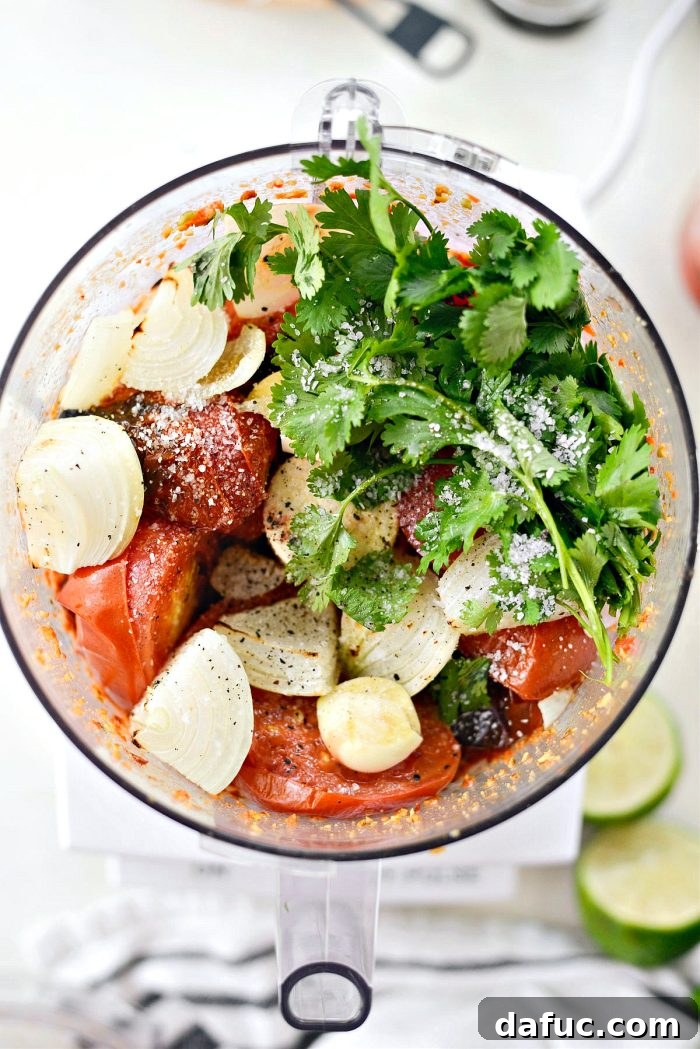 Fiery Chipotle Pepita Crunch 10 add roasted onions, tomatoes, cilantro and salt
