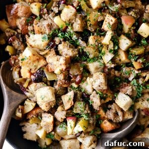 Sausage Apple Cranberry Stuffing