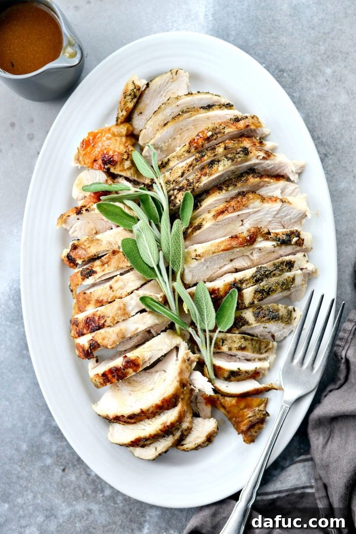 Tender Crock Pot Turkey Breast 19 Slow Cooker Turkey Breast l SimplyScratch.com #turkey #slowcooker #thanksgiving #recipe #gravy #turkeybreast #holiday