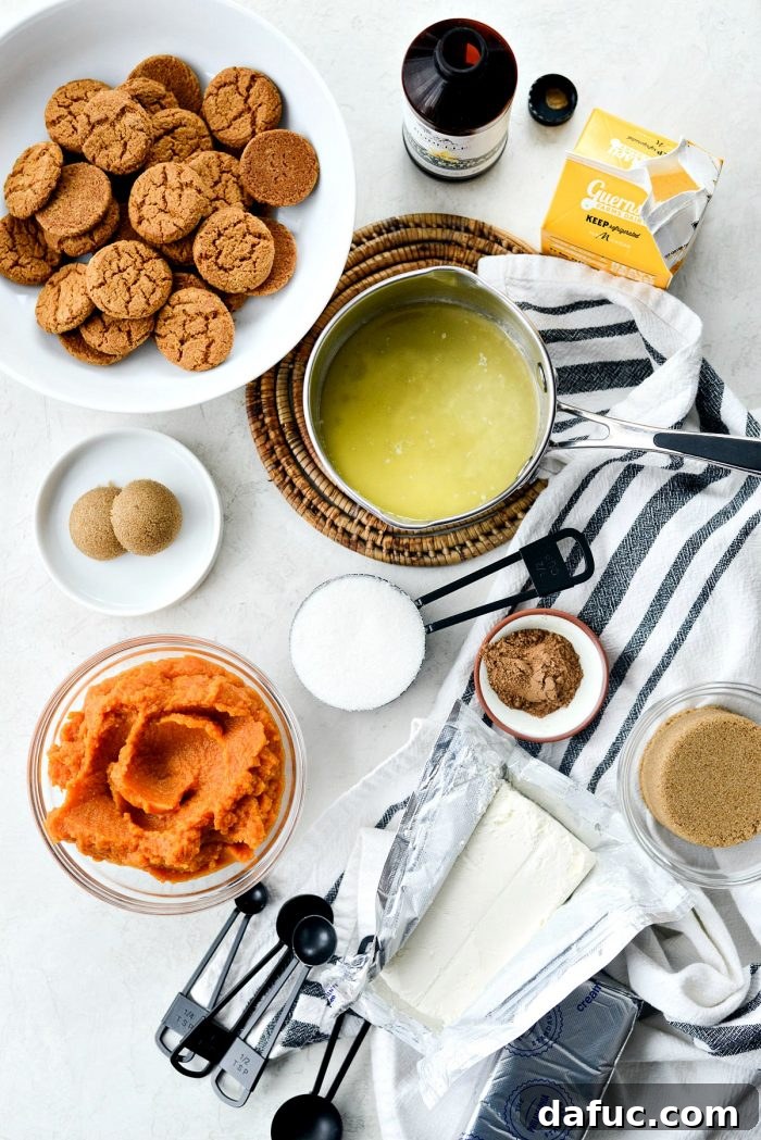 Dreamy No-Bake Pumpkin Cheesecake with a Gingersnap Crunch 3 Creamy Pumpkin Cheesecake Filling Ready for Chilling