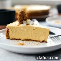 Dreamy No-Bake Pumpkin Cheesecake with a Gingersnap Crunch 23 No-Bake Pumpkin Cheesecake with Gingersnap Crust | Easy Fall Dessert Recipe