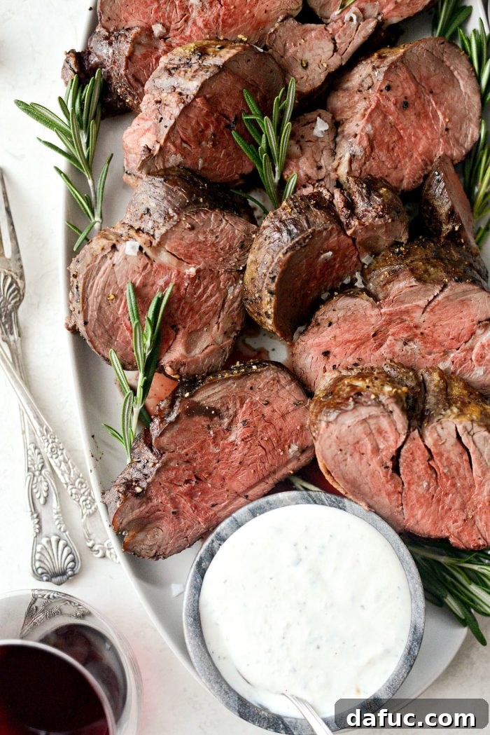 Peppercorn Crusted Beef Tenderloin 17 Black Pepper Crusted Beef Tenderloin as a complete holiday meal with sides.
