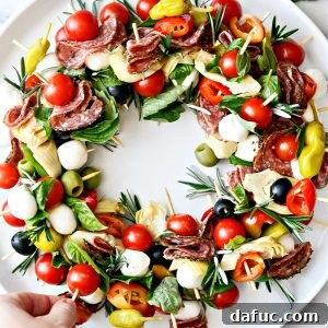 Festive Antipasto Centerpiece 10 Holiday Antipasto Wreath
