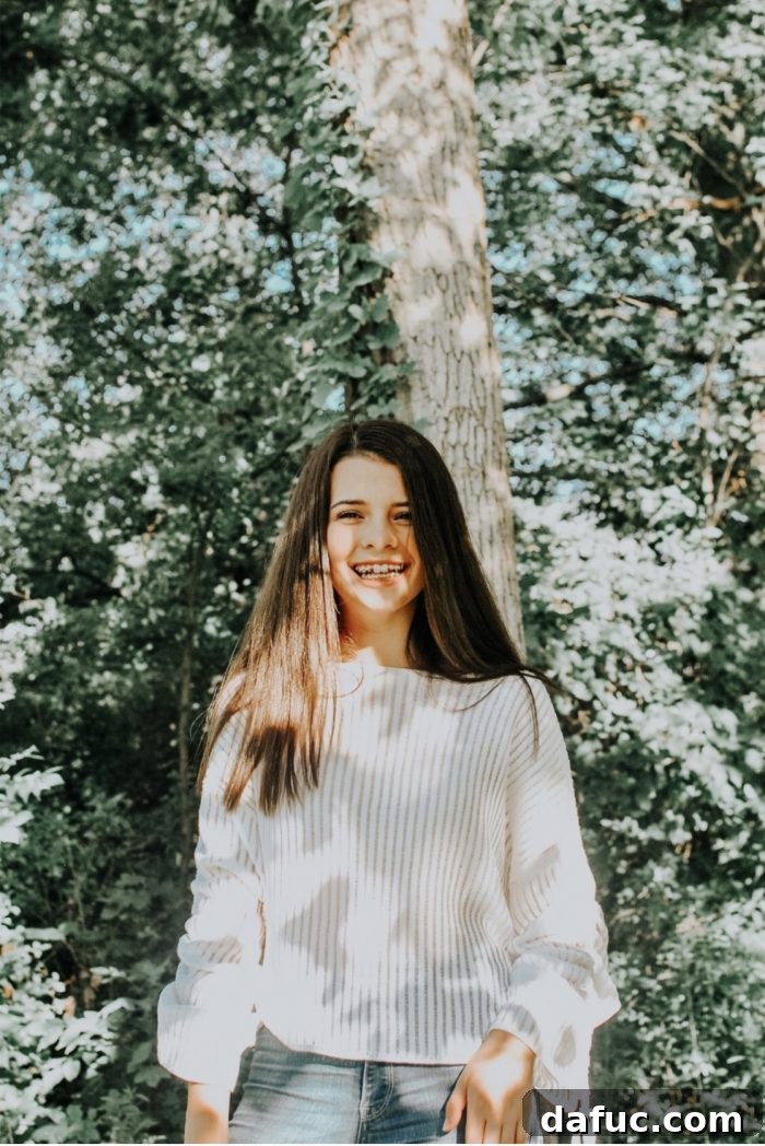 2019 Rewind 11 Malloree, a vibrant 15-year-old, smiling brightly in a portrait