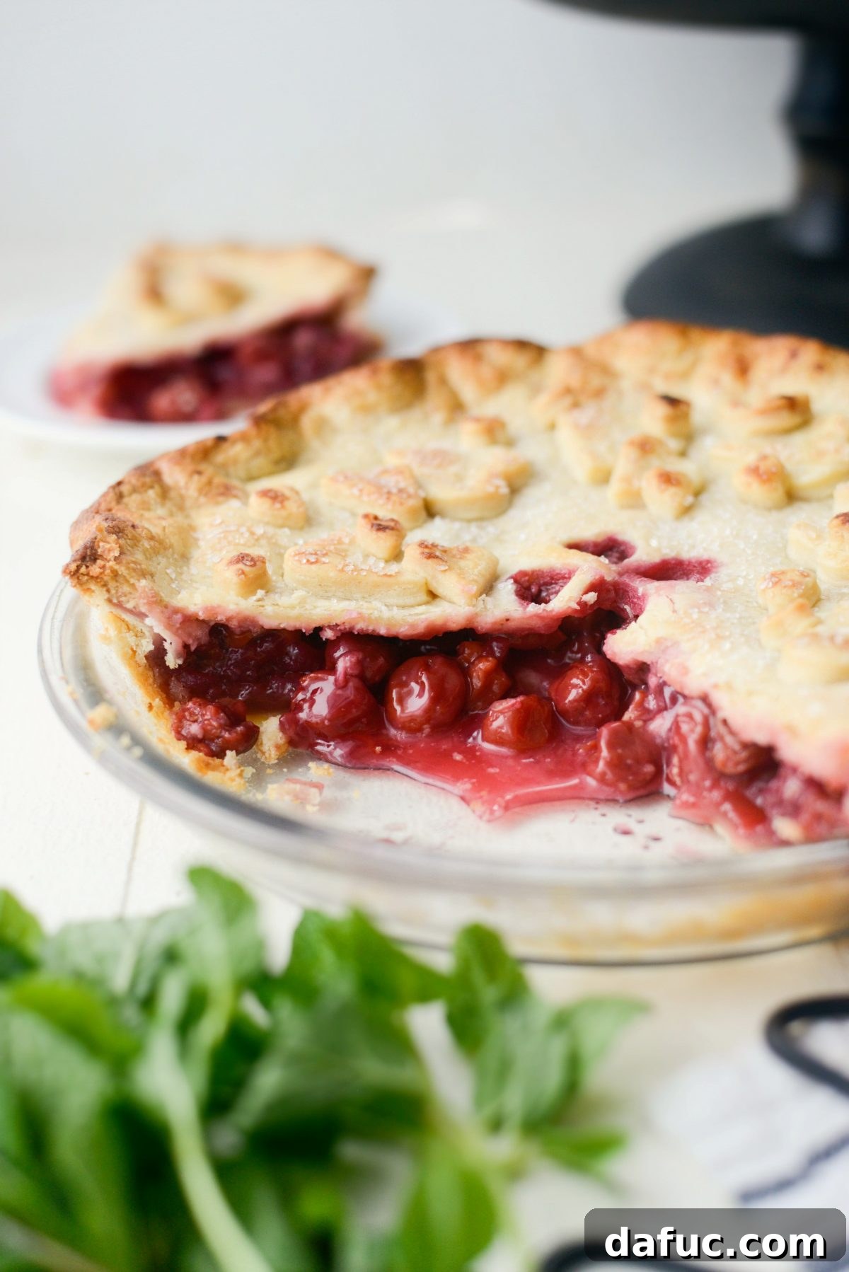 2019 Rewind 9 Beautiful Homemade Cherry Pie with a lattice crust, fresh from the oven