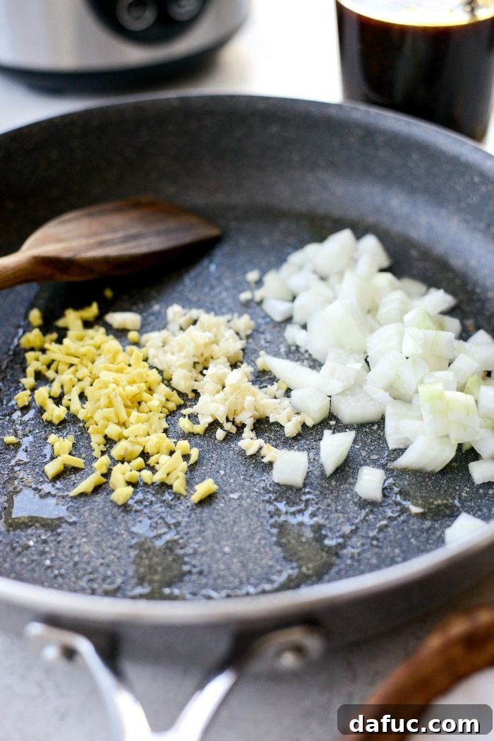 Bulgogi Power Bowls 5 Ingredients for Korean BBQ Beef Bowls laid out on a cutting board, emphasizing freshness