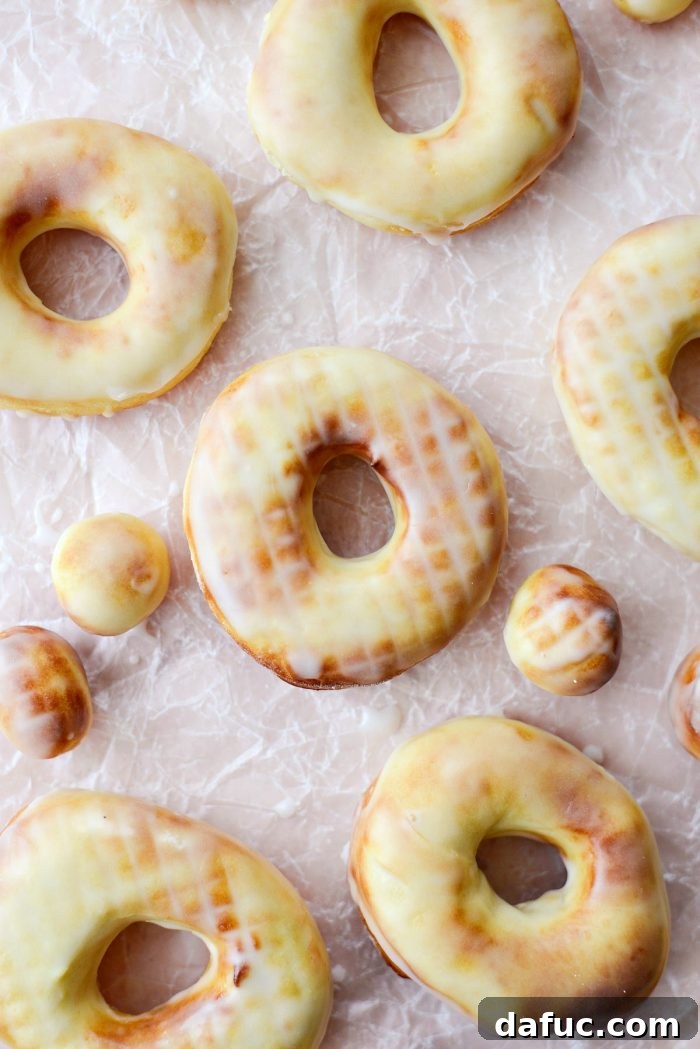 Air-Fried Glazed Doughnut Delight 2 Air Fryer Glazed Doughnuts l SimplyScratch.com #airfryer #airfried #doughnuts #homemade #fromscratch