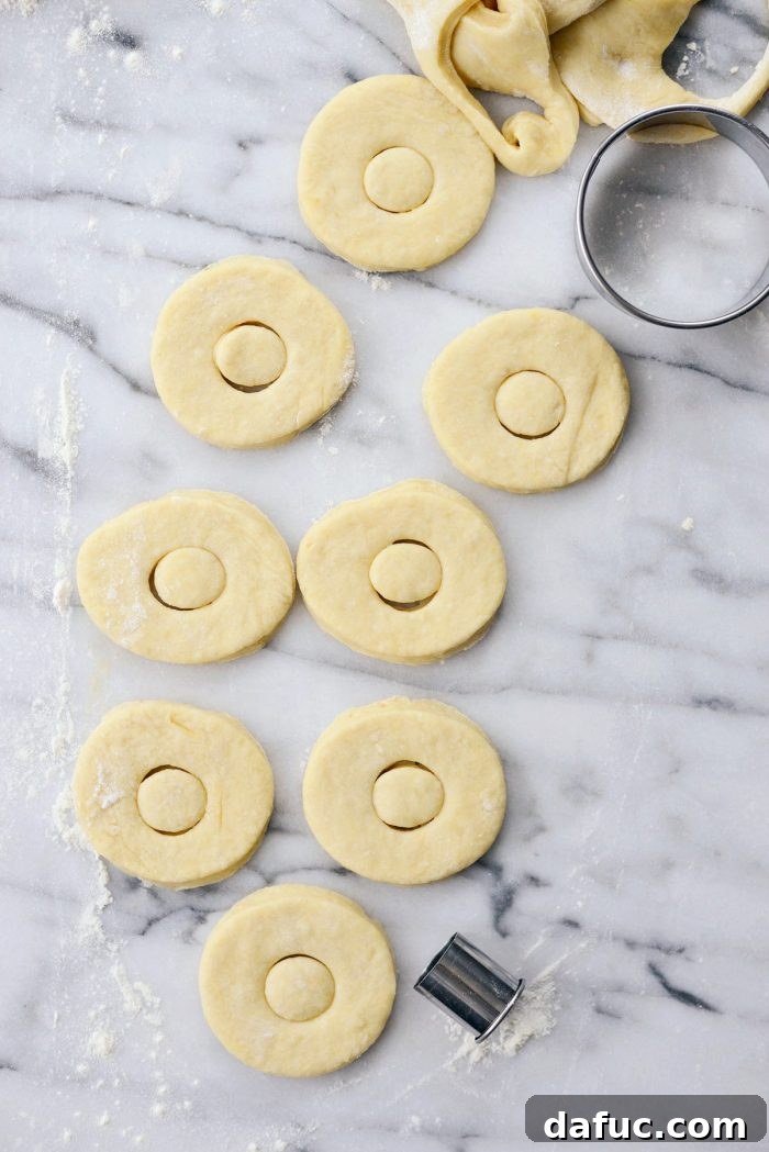 Air-Fried Glazed Doughnut Delight 15 Cut doughnut rounds and holes