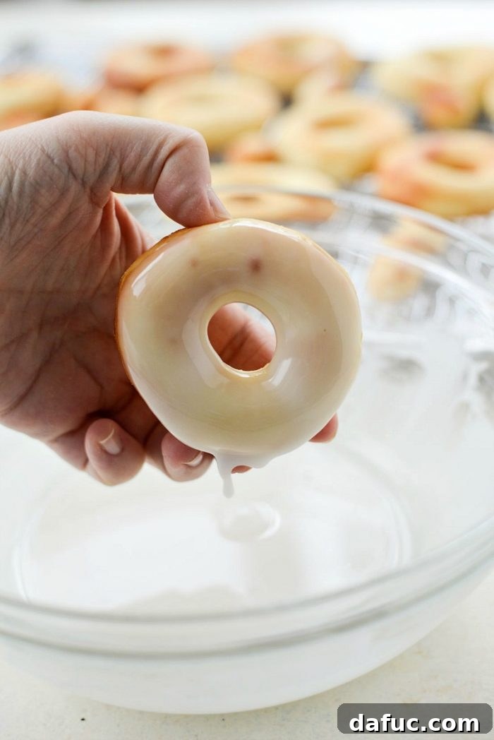 Air-Fried Glazed Doughnut Delight 23 Glazed doughnut on cooling rack