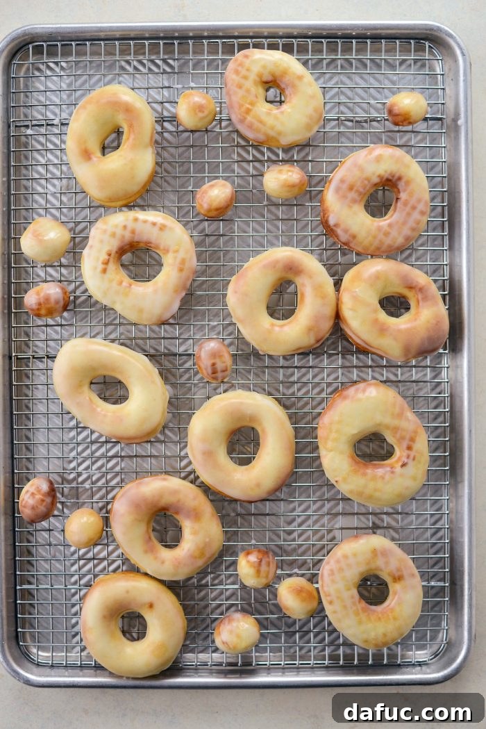 Air-Fried Glazed Doughnut Delight 25 Glazed doughnut holes