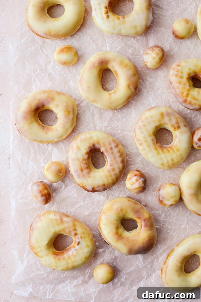 Air-Fried Glazed Doughnut Delight 26 Beautifully glazed Air Fryer Doughnuts