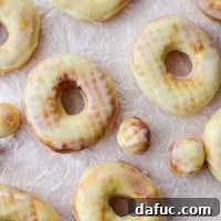 Air Fryer Glazed Doughnuts l SimplyScratch.com #airfryer #airfried #doughnuts #homemade #fromscratch