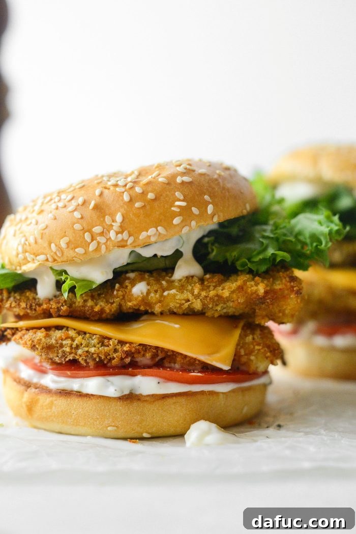Golden Crispy Fish Sandwiches 24 A delicious Crispy Fish Sandwich ready to be eaten
