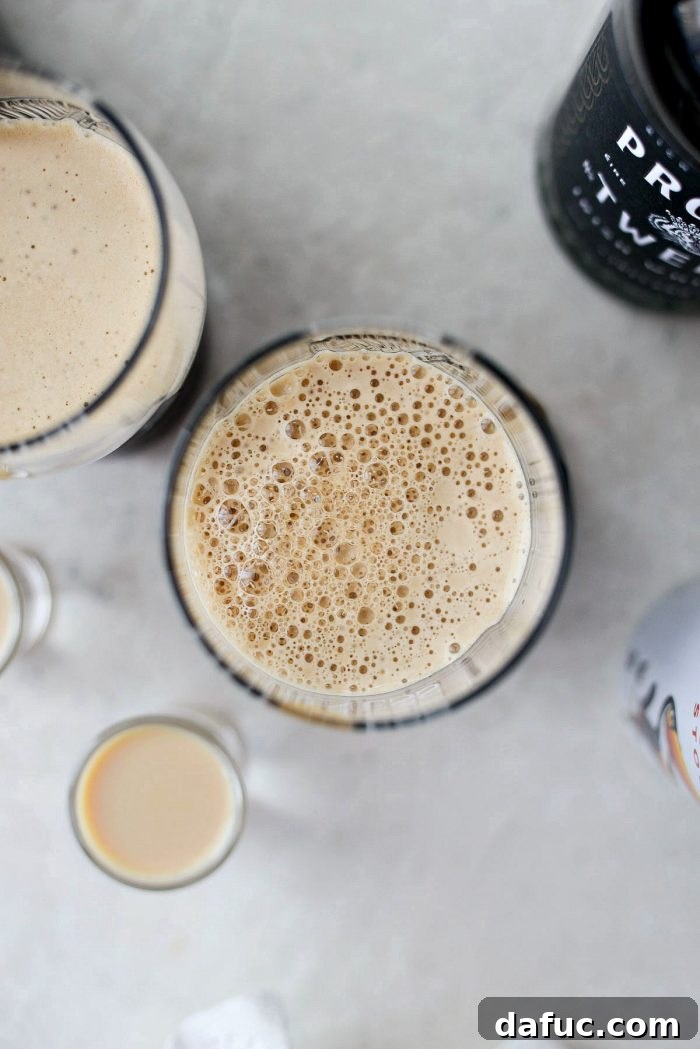 Emerald Slam 7 Guinness with settled foam, ready for the shot