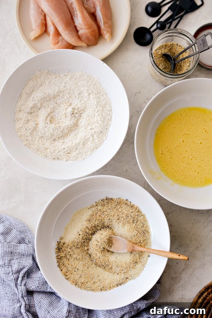 Mixing flour with lemon pepper seasoning
