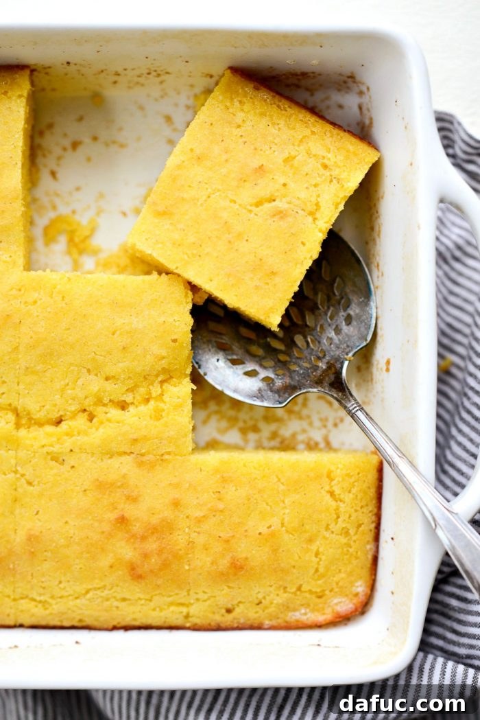 Classic Golden Cornbread 2 Your Basic Cornbread Recipe l SimplyScratch.com #basic #cornbread #homemade #fromscratch #buttermilk #easy
