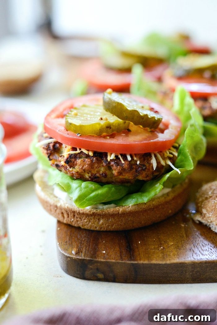 Effortless Weeknight Turkey Burgers 2 Delicious turkey burger patty