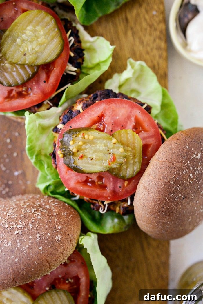 Effortless Weeknight Turkey Burgers 14 Closeup of a delicious turkey burger