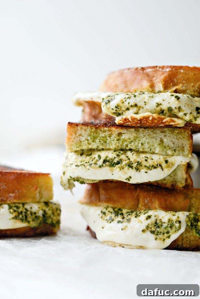 Pesto Mozzarella Grilled Cheese - (aka The Special)