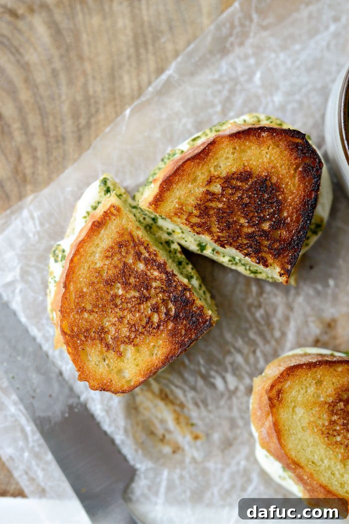 Pesto Mozzarella Grilled Cheese - (aka The Special)