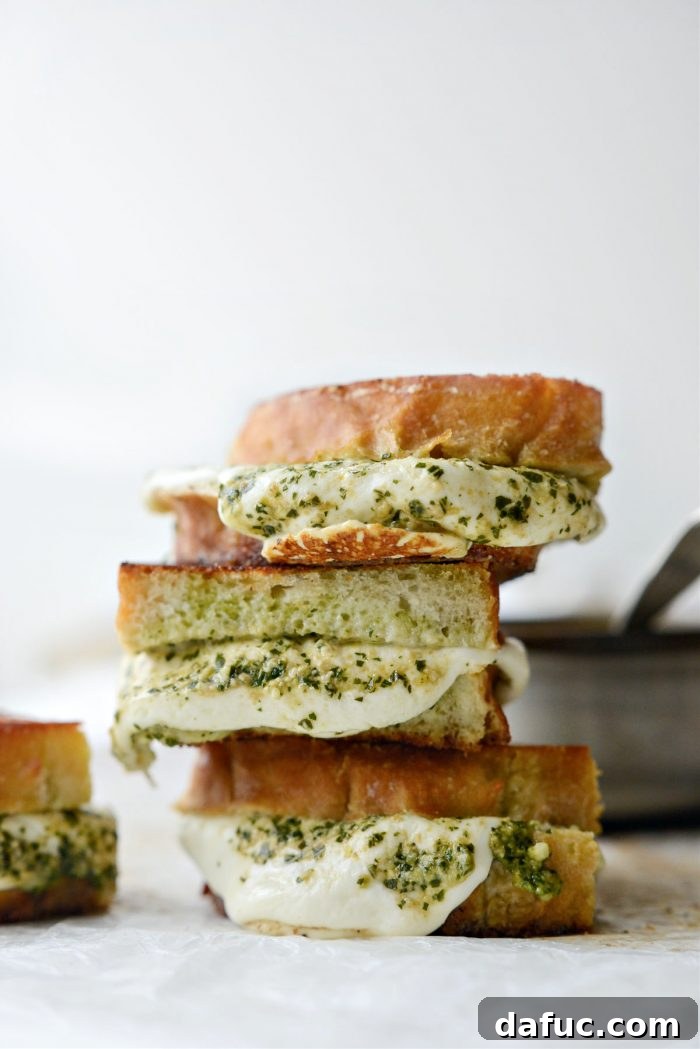 Pesto Mozzarella Grilled Cheese - (aka The Special)