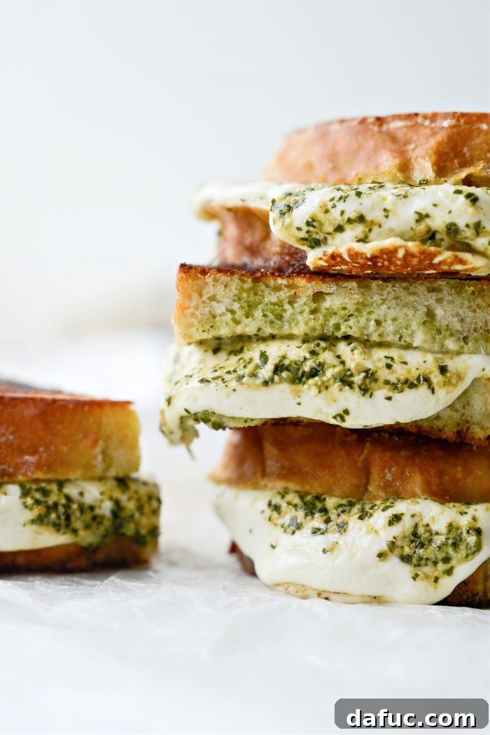 Pesto Mozzarella Grilled Cheese - (aka The Special)