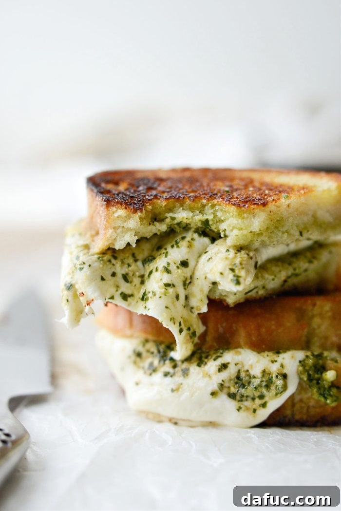 Pesto Mozzarella Grilled Cheese - (aka The Special)
