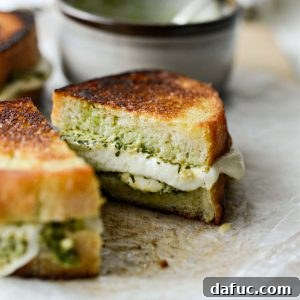 Pesto Mozzarella Grilled Cheese - (aka The Special)
