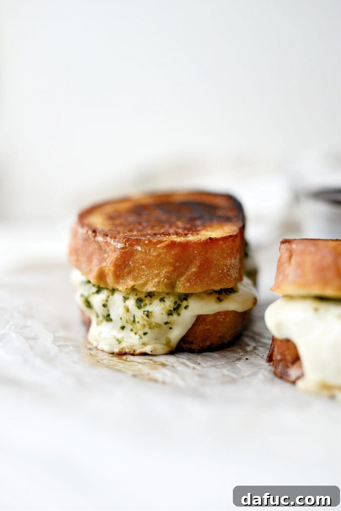 Pesto Mozzarella Grilled Cheese - (aka The Special)
