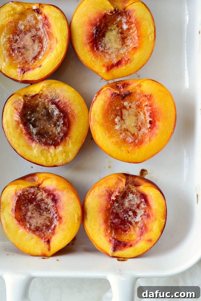baked nectarines