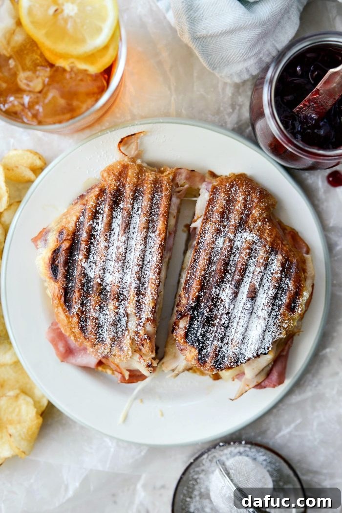 Monte Cristo Croissant Melt 2 Monte Cristo Croissant Panini