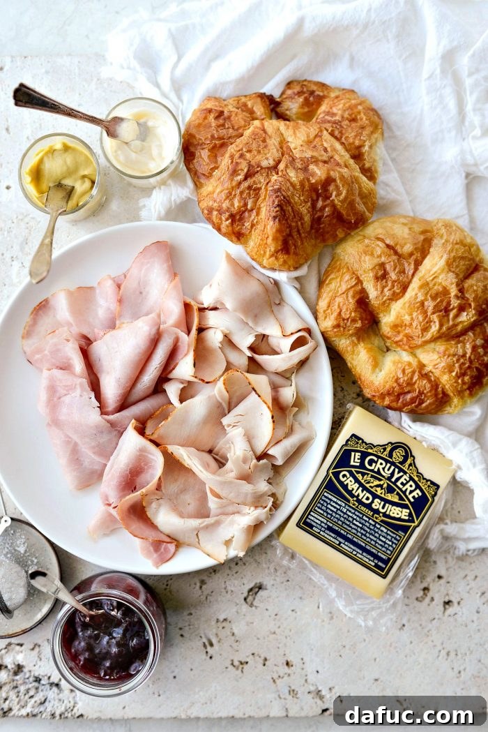 Monte Cristo Croissant Melt 4 Monte Cristo Croissant Panini ingredients